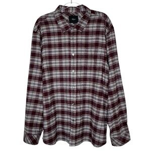 Rails Button Down Flannel Plaid Men’s Shirt Red/Gray Sz.XXL Christmas Shirt Farm